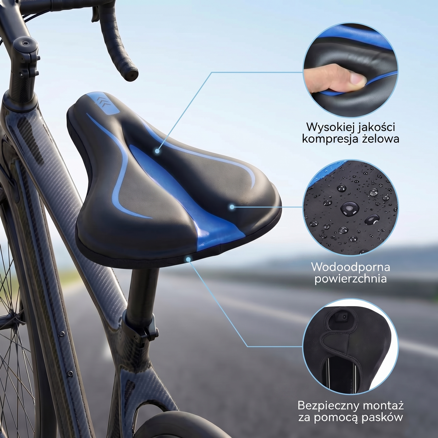 PowerRide™ Komfortowa Nakładka Pro