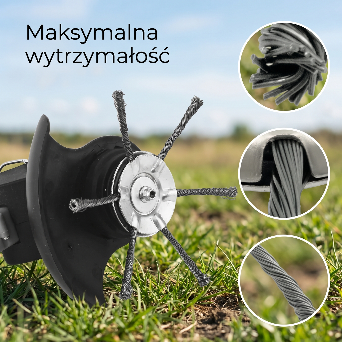 Głowica tnąca do podkaszarki 360°