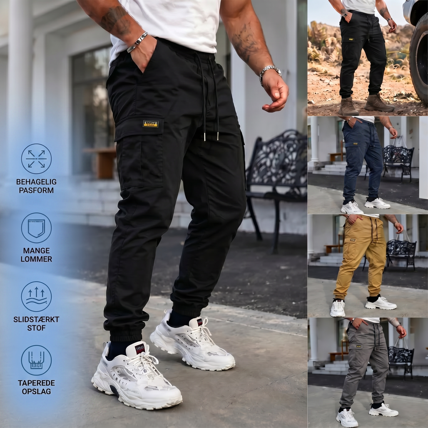 CargoFit™ – Taktyczne Joggery Cargo