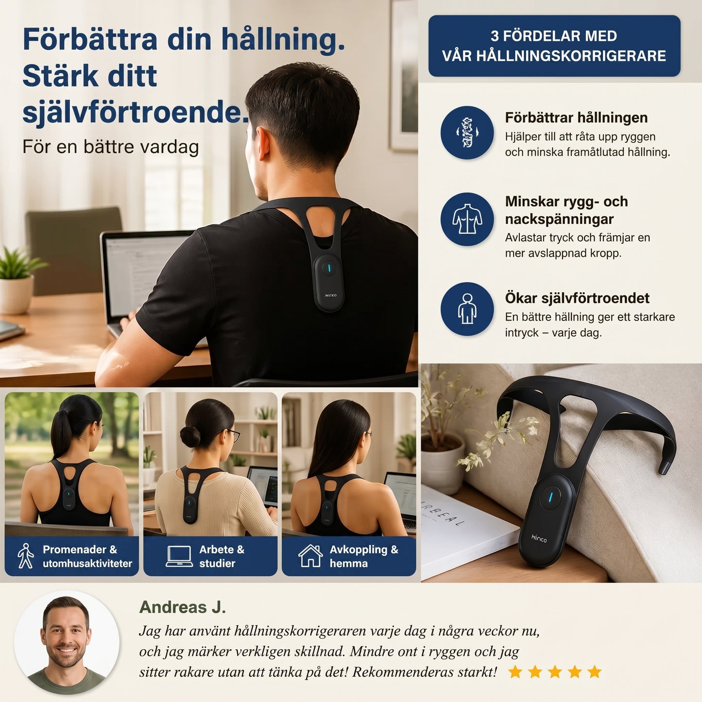 PosturePro™ – Inteligentny Trener Postawy